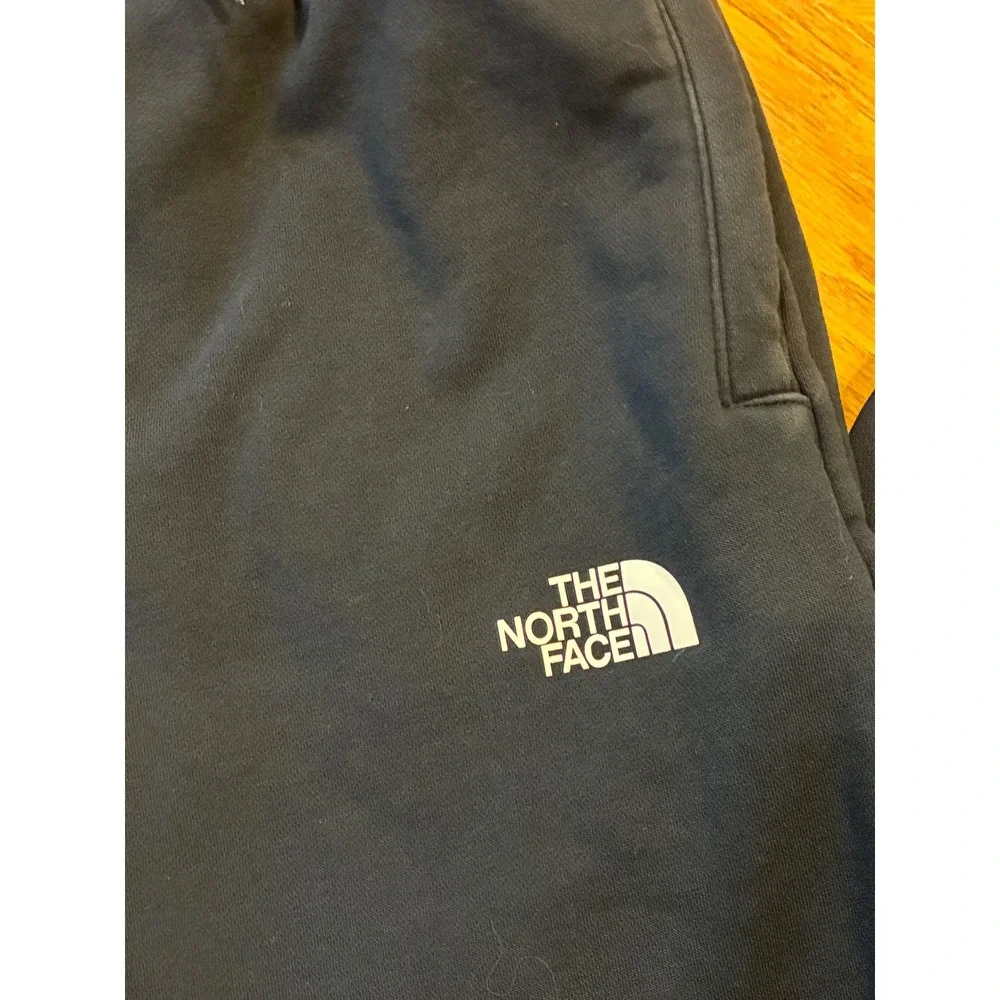 The North Face Mens Black Fleece Joggers Sweatpants Tapered Athletic Pants M